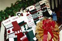 sandee cherry's machine knitting pattern book christmas stockings and ornaments sandys quick knits