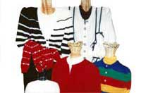 Knitting Machine Patterns Set-In Sleeve Cardigans by Sandee Cherry Sandees Kwik Knits