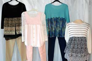 Stylish Blends Using Knits and Fabric for Machine Knitters Sandee's Kwik Knit
