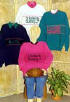 Sandee's Kwik Knits Pattern Books Sweatshirt Inserts Hobby Designs II Sandee Cherry