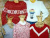 Sandees Kwik Knits Set In Sleeve Bulky Sweater Pattern Books for Machine Knitting Sandee Cherry